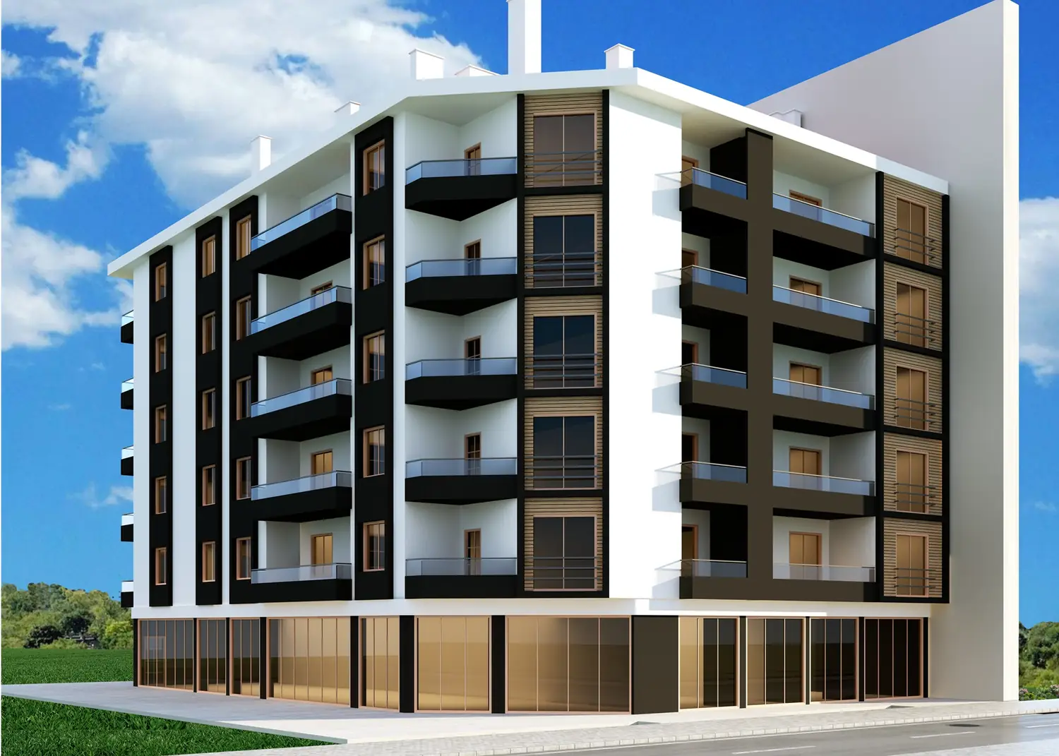 Berat Apt. mimari görsel